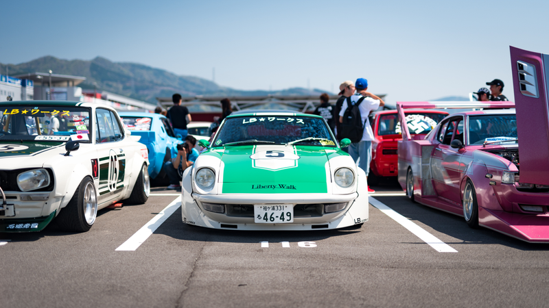 The bosozoku cars were a nice surprise